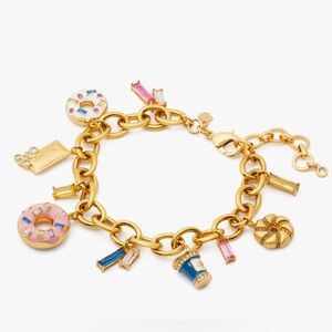 Kate Spade Coffee Break Donut Charm Bracelet NWOT